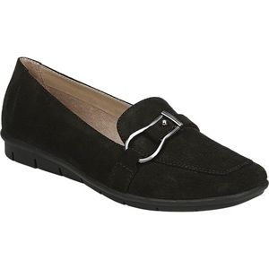 Suede Black Loafers